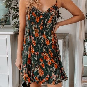Lulus Oliviaceous floral flow dress